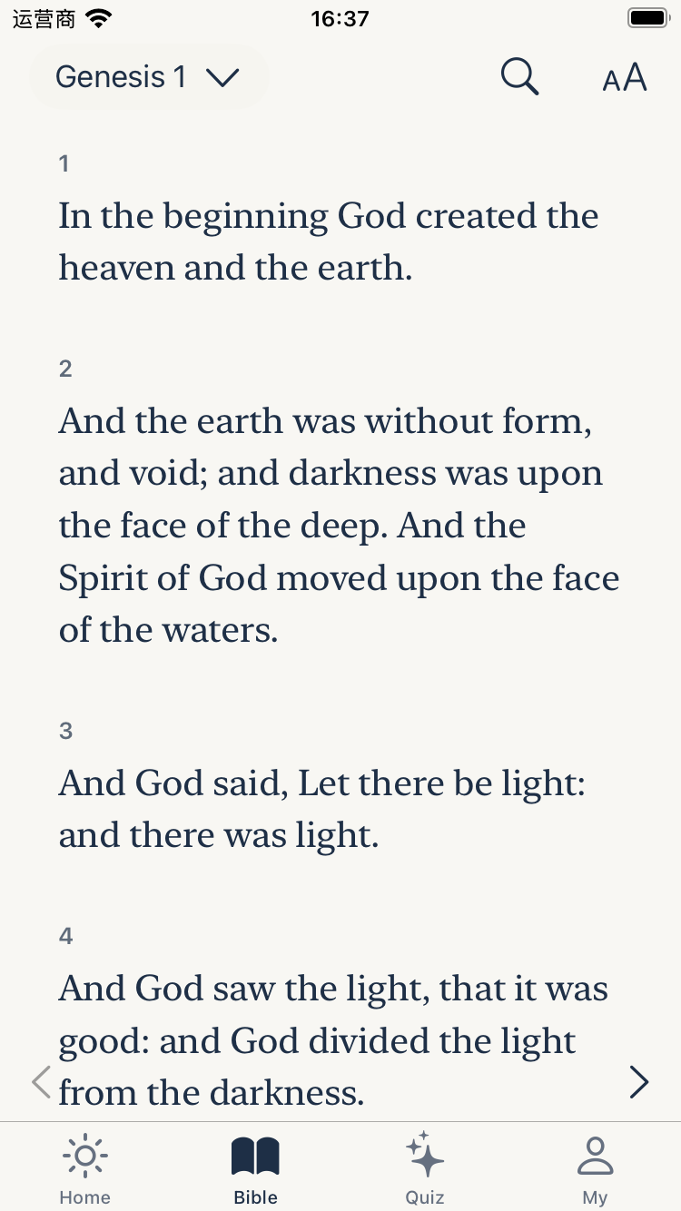 Light Bible KJV reader